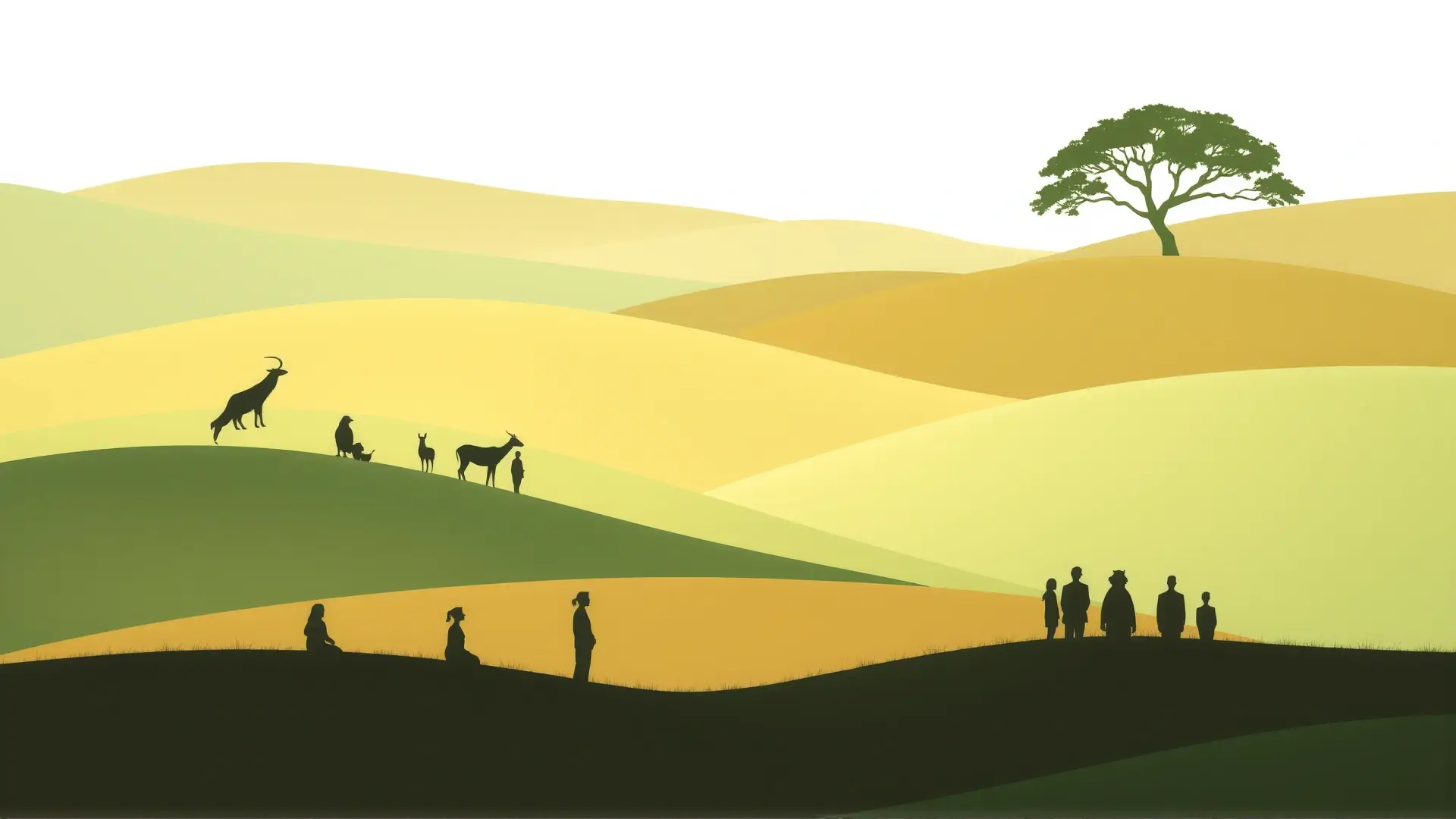 Paz contemplativa, armonía natural y optimismo