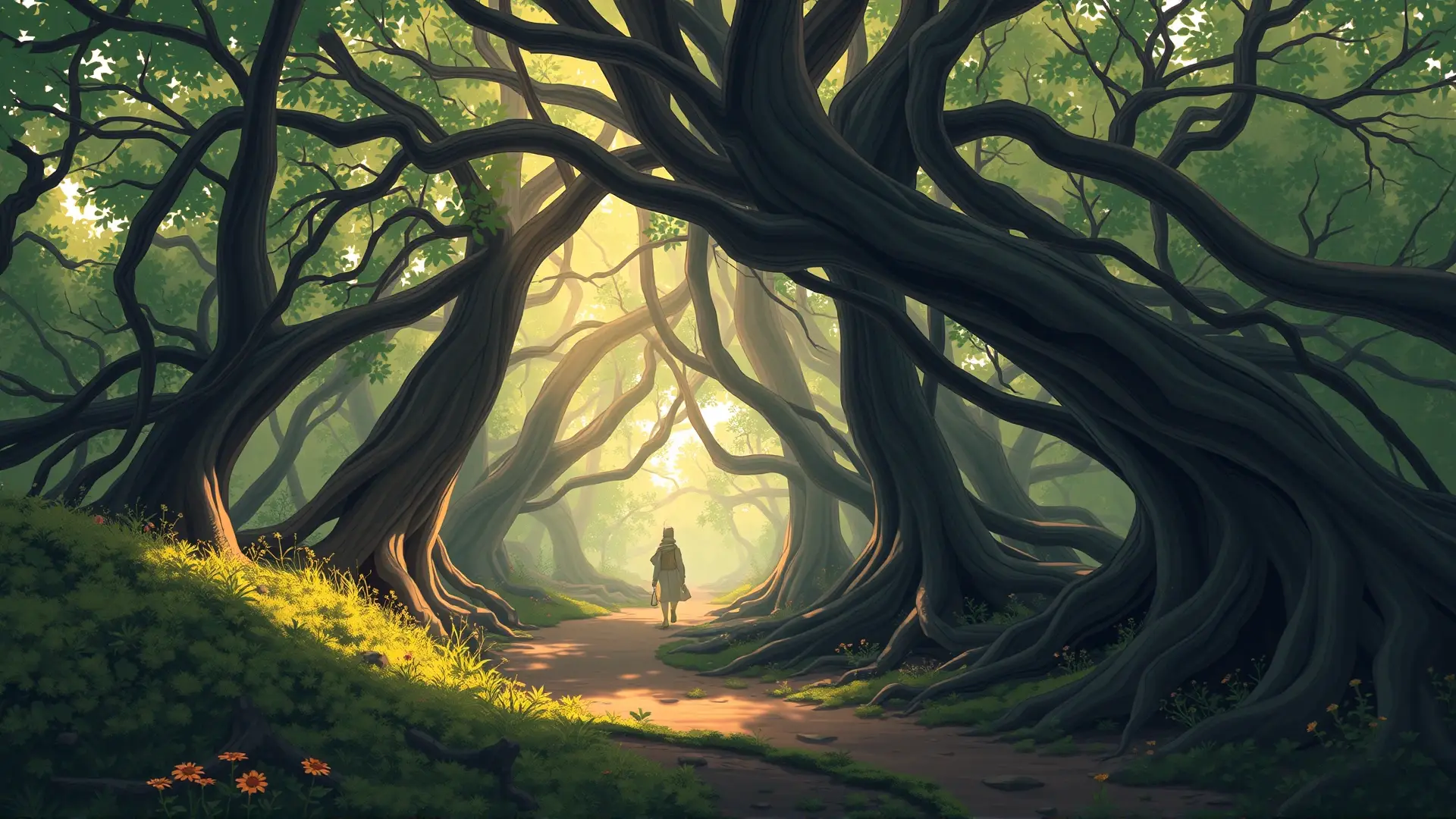 Bosque sereno, equilibrio, esperanza y armonía