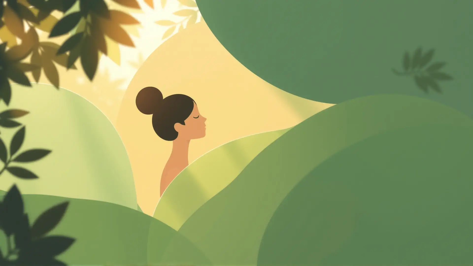 Paz y conexión natural en ilustración