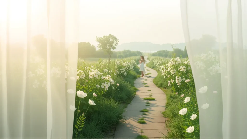 Serena contemplación de la naturaleza y la vida