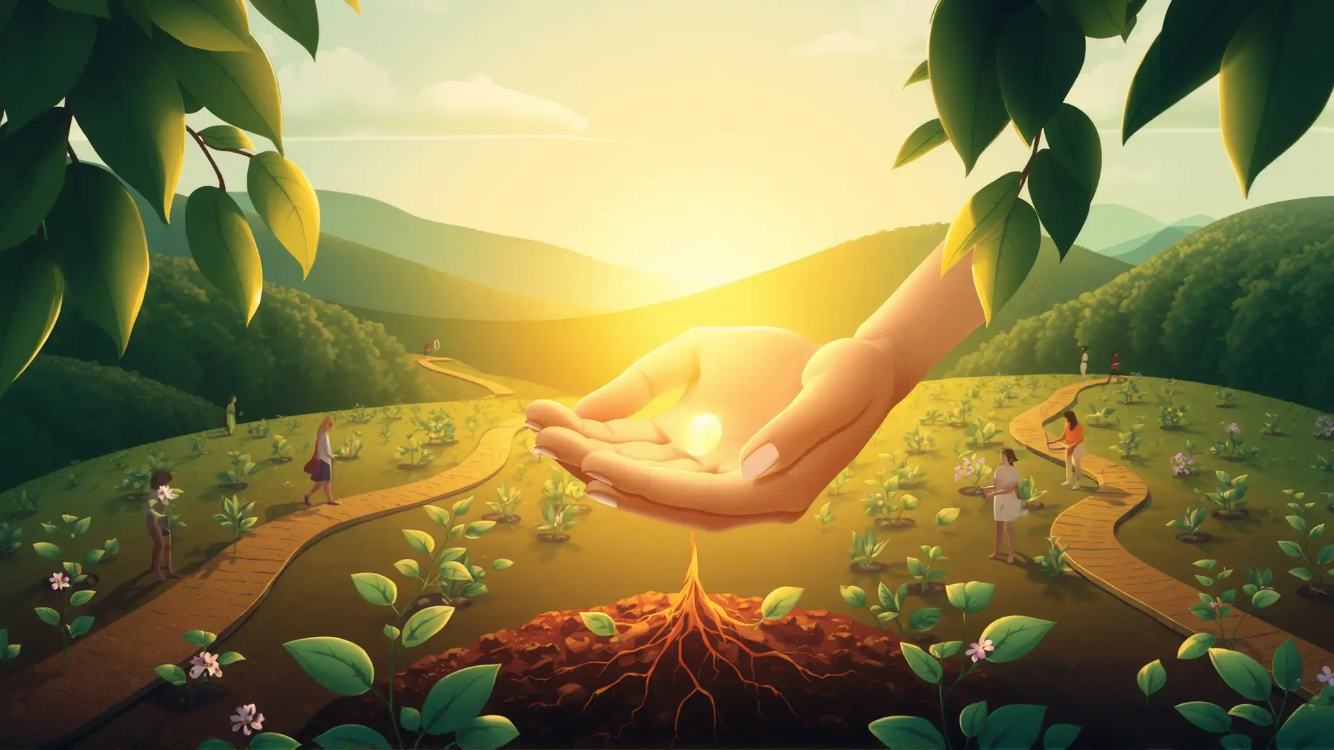 Crecimiento armonioso entre naturaleza y humanidad