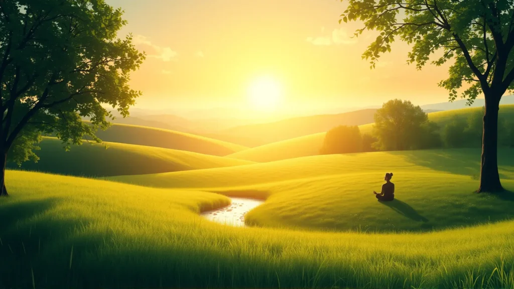 Paz y serenidad en un paisaje ideal