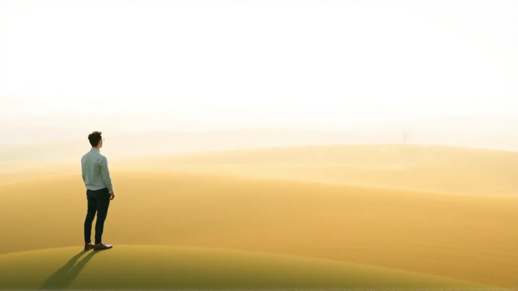 Un paisaje tranquilo evoca calma y distancia